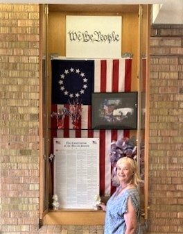 For Constitution Week, we create a display at the Montrose Library.